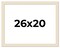 26x20 Wide Barnwood Picture Frame with UV-Resistant Acrylic & Acid Free Backing, Available in 6 Paint Finishes - Grey, Brown, White, and Black